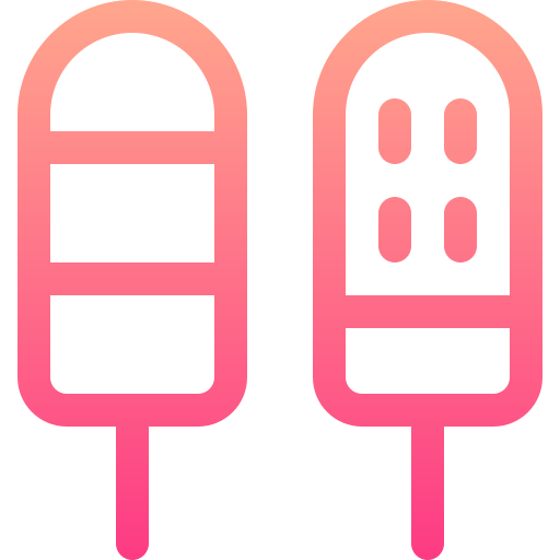 アイスクリーム Basic Gradient Lineal color icon