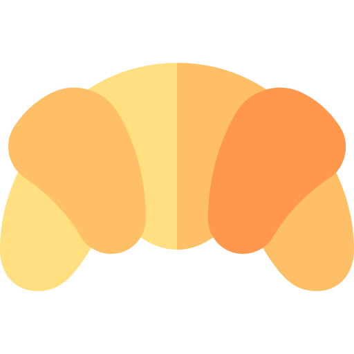 크로와상 Basic Rounded Flat icon