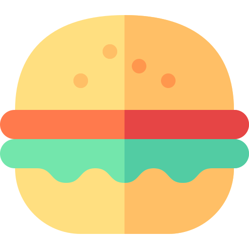burger Basic Rounded Flat icon