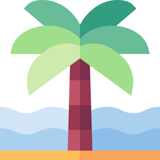 Beach Basic Straight Flat icon