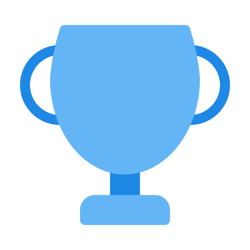 Sports trophy Generic Blue icon
