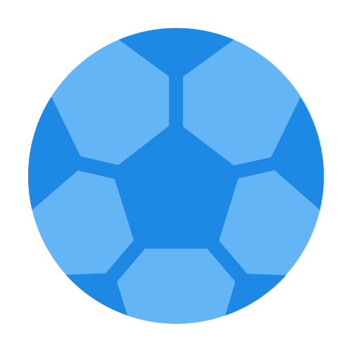 balón de fútbol Generic Blue icono