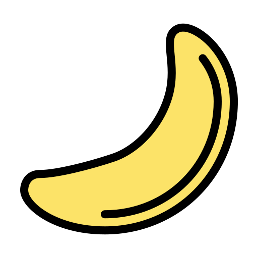 plátano Generic Outline Color icono