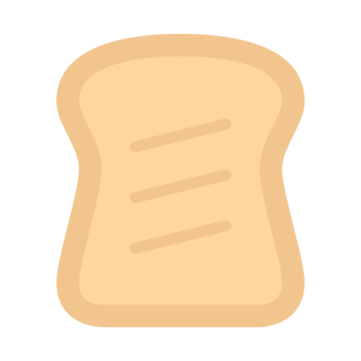 geroosterd brood Generic Flat icoon