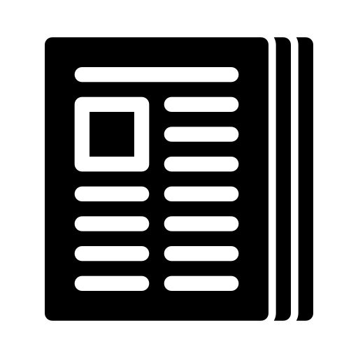 periódico Generic Glyph icono