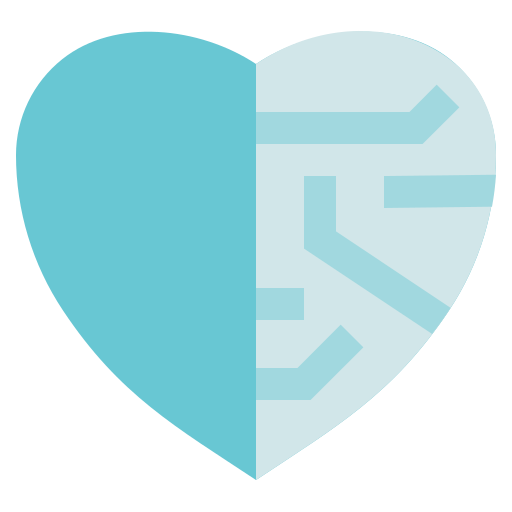 corazón artificial Generic Blue icono