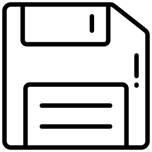 floppy drive Generic Detailed Outline icona