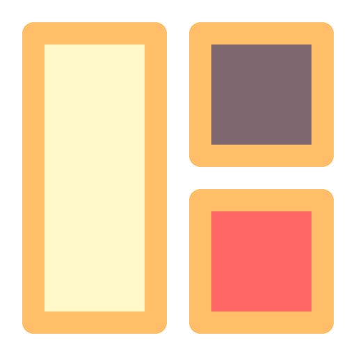 lay-outs Generic Outline Color icoon