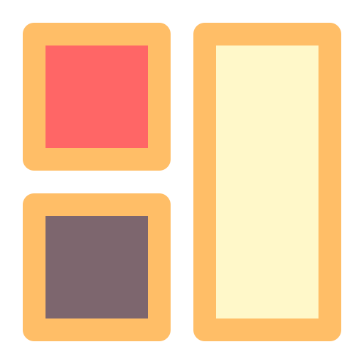 layouts Generic Outline Color icon