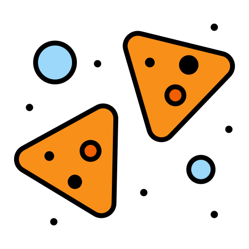nachos Flatart Icons Lineal Color icon