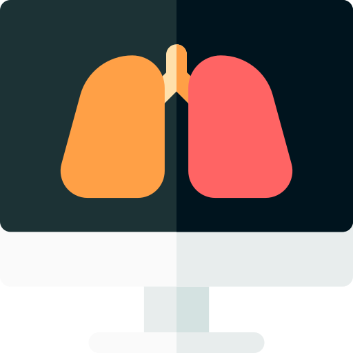 Lungs Basic Rounded Flat icon