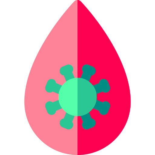 Анализ крови Basic Rounded Flat иконка