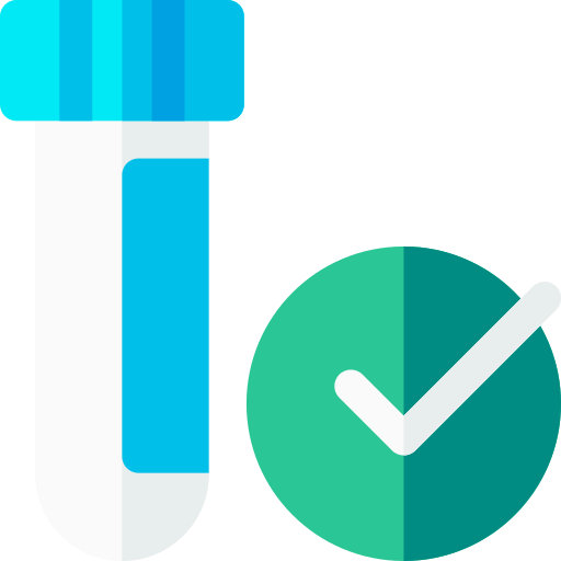 Test tube Basic Rounded Flat icon