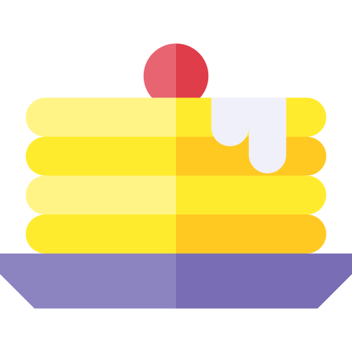 パンケーキ Basic Straight Flat icon