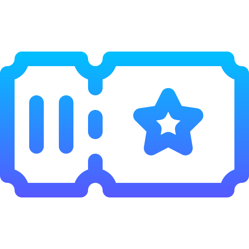 fahrkarte Basic Gradient Lineal color icon