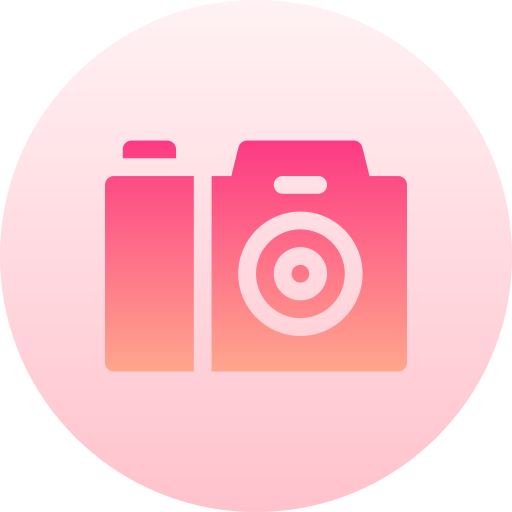 Camera Basic Gradient Circular icon
