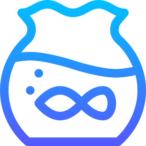acuario Basic Gradient Lineal color icono