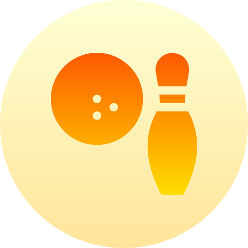 bowling Basic Gradient Circular icon