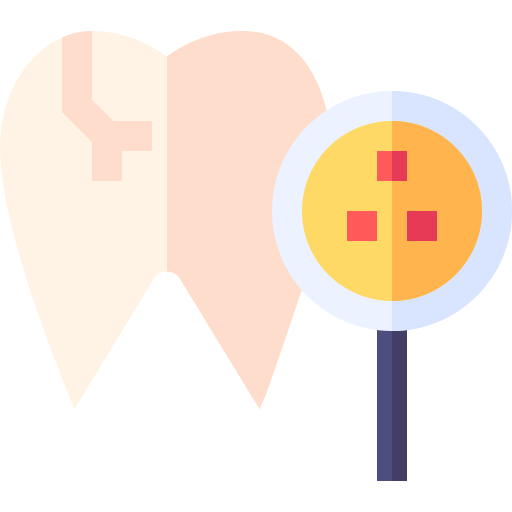 Dental checkup Basic Straight Flat icon