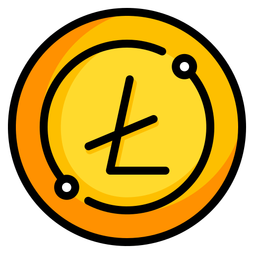 litecoin Generic Outline Color icono
