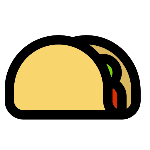 tacos Generic Outline Color ikona