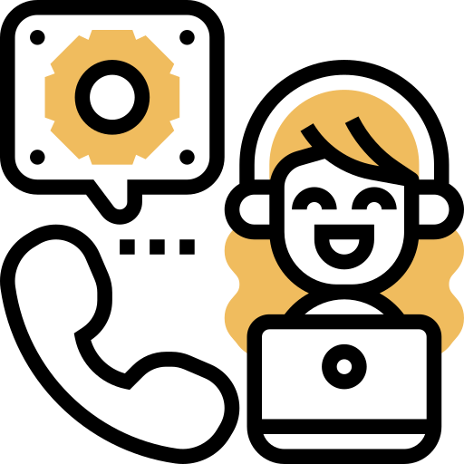 Customer service Meticulous Yellow shadow icon