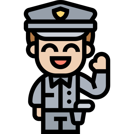 policjant Meticulous Lineal Color ikona