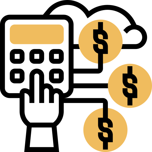 rachunkowość Meticulous Yellow shadow ikona