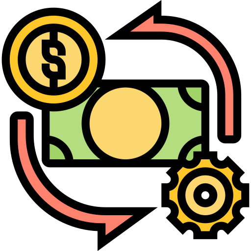 Cash flow Meticulous Lineal Color icon