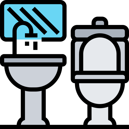 toilet Meticulous Lineal Color icoon