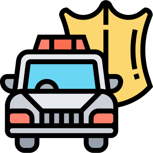 Police car Meticulous Lineal Color icon