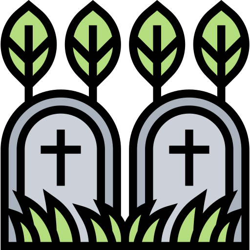 Cemetery Meticulous Lineal Color icon