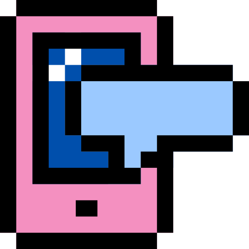 messaggio Pixel Linear color icona