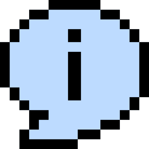 informazioni Pixel Linear color icona