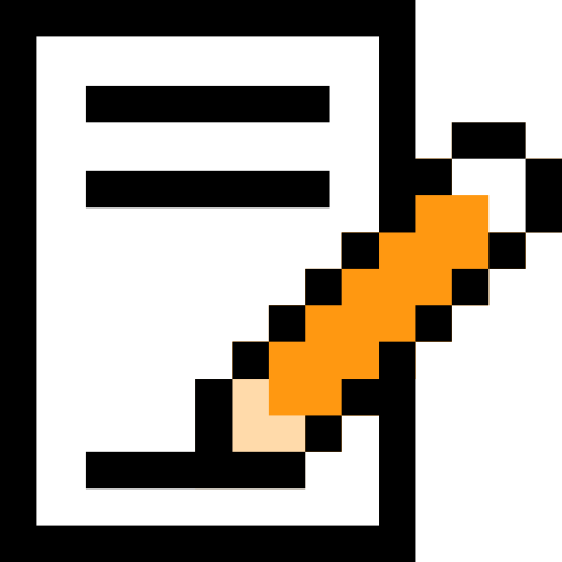 nota Pixel Linear color icono