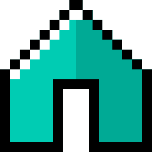 casa Pixel Linear color Ícone