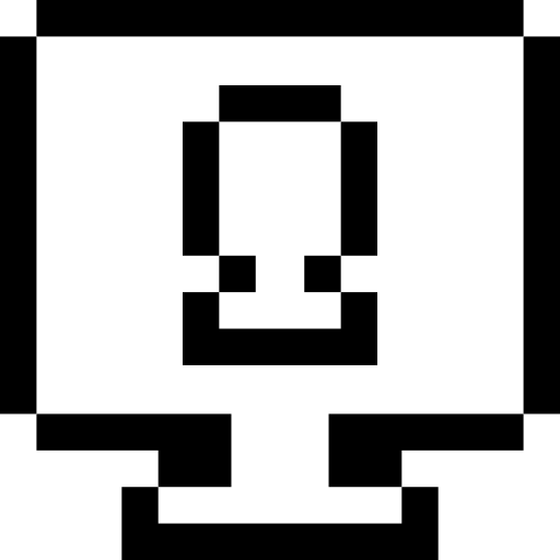 video chiamata Pixel Outline icona