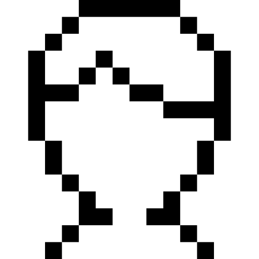 człowiek Pixel Outline ikona