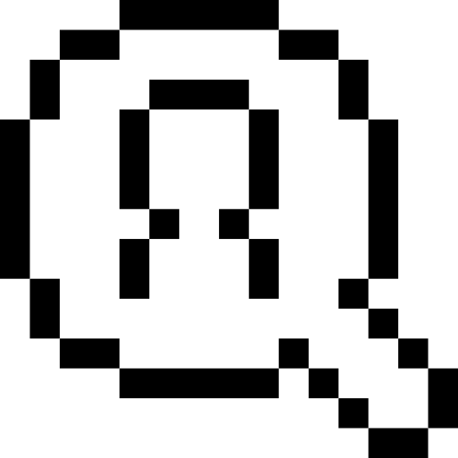 zoekopdracht Pixel Outline icoon