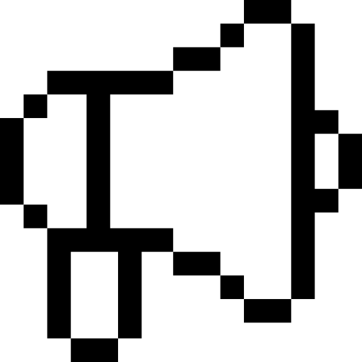 ogłoszenie Pixel Outline ikona