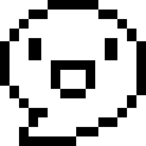 행복 Pixel Outline icon