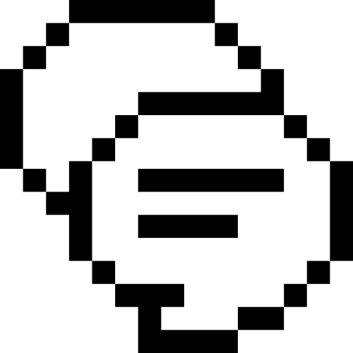 bate-papo Pixel Outline Ícone