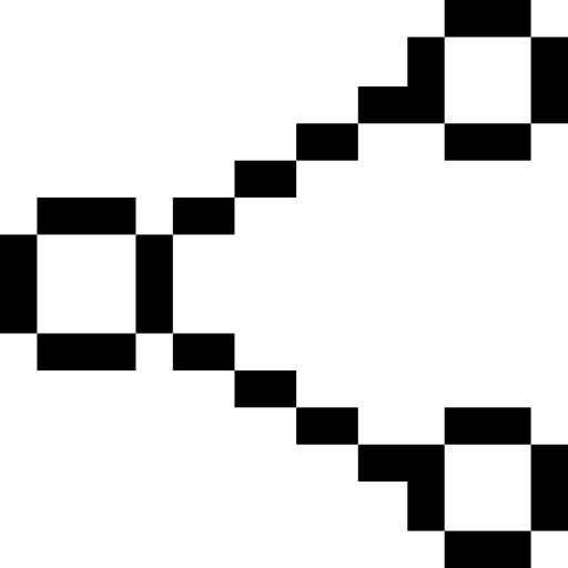 teilen Pixel Outline icon