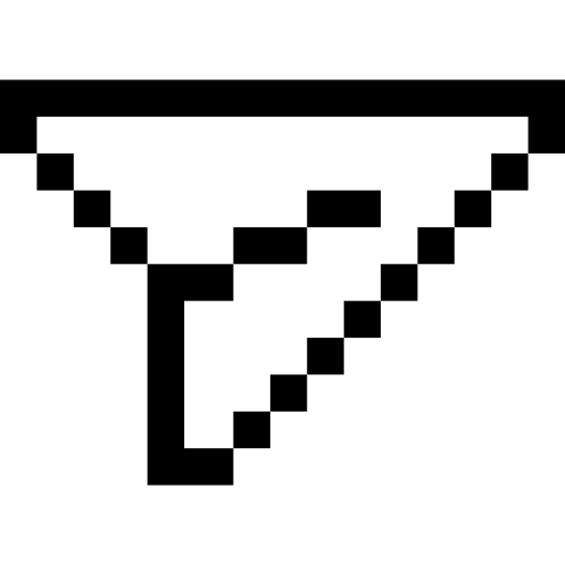 versturen Pixel Outline icoon