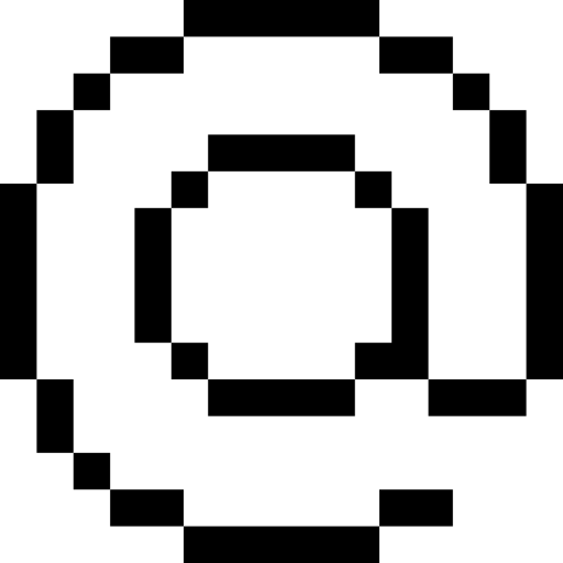 op teken Pixel Outline icoon