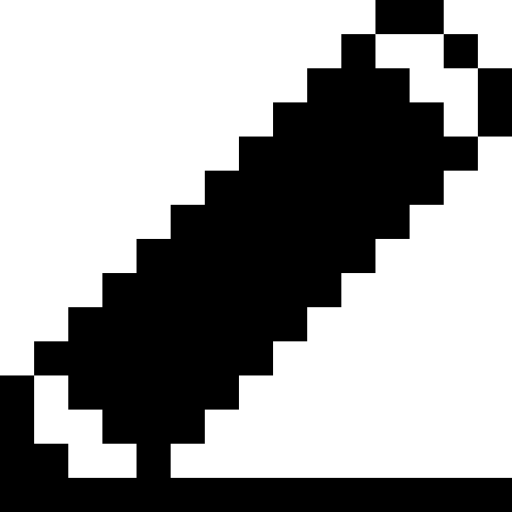 scrivere Pixel Solid icona
