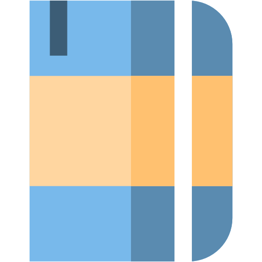 공책 Basic Straight Flat icon