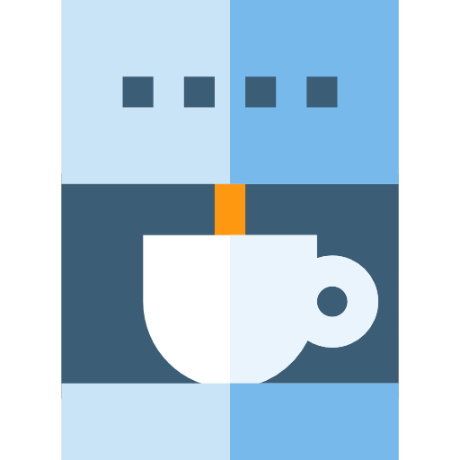 Coffee machine Basic Straight Flat icon