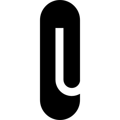 büroklammer Basic Straight Filled icon