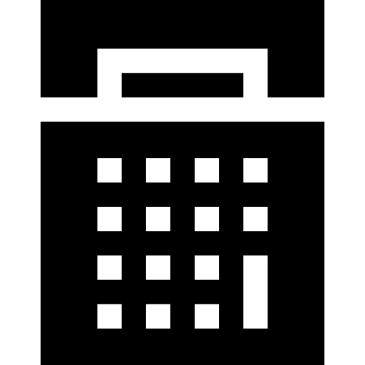 calculadora Basic Straight Filled icono
